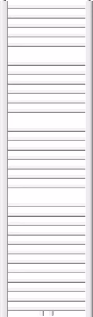 LuxeBath Radiatore da bagno Sahara 500x1800 mm Bianco diritto con attacco centrale Radiatore Scaldasalviette Asciugasalviette Radiatore per asciugamani senza elemento riscaldante