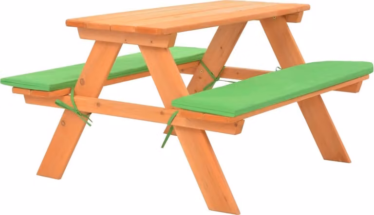 Maison Exclusive - Tavolo da picnic per bambini con panche, 89x79x50 cm, in legno massello di abete