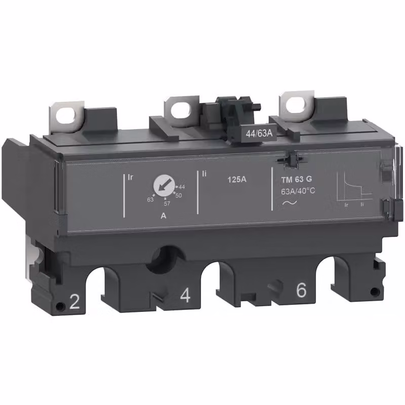 Schneider Electric Dispositivo di sgancio termomagnetico TM250G Protezione generatore 250 A 3P3D per interruttori di potenza ComPacT NSX250 C253MG250