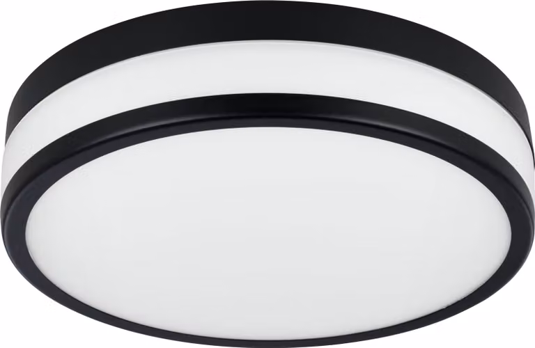 Plafoniera Moderna Led Palermo Acciaio Nero 3 Luci Led Integrato 5,7W