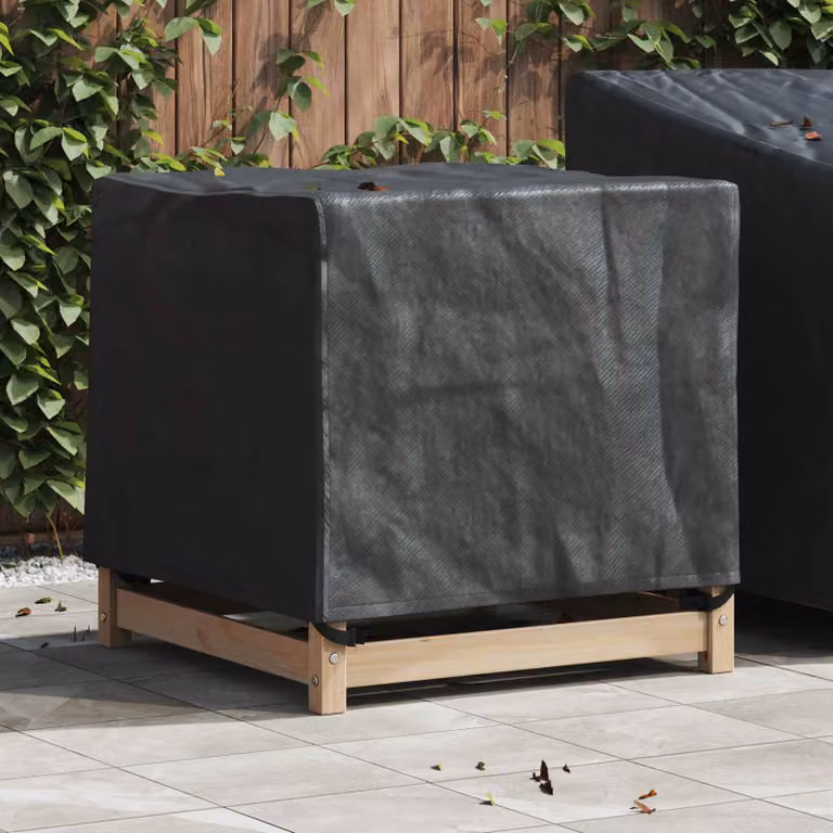 vidaXL Copertura per mobili 82 x 82 x 65 cm Tessuto Oxford 210D Nero