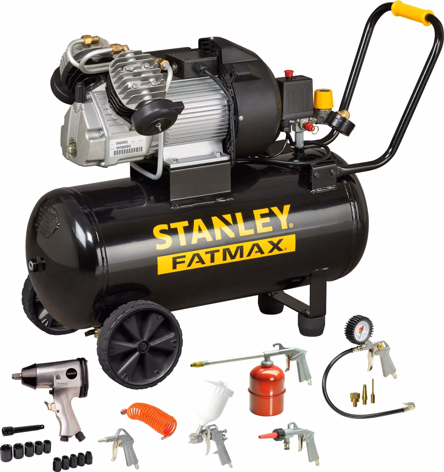 Compressore Ad Olio Fatmax 50L 3Km 10Bar + Serie - N/Stf552