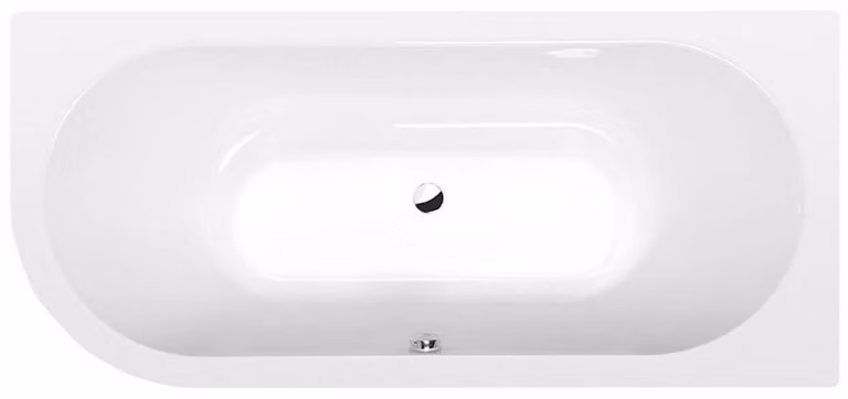 Vasche da bagno Polysan - Vasca asimmetrica VIVA R 185, 1850x800x470 mm, destra, bianco 72129