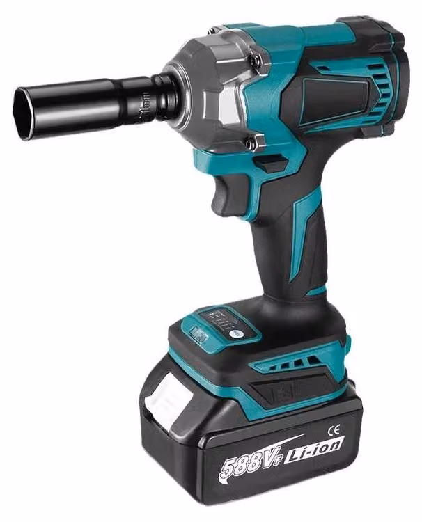 Avvitatore a impulsi da 1200 Nm - Avvitatore a impulsi a batteria - Motore brushless - Attacco quadrato da 1,27 cm - Senza fili - Con 1 batteria