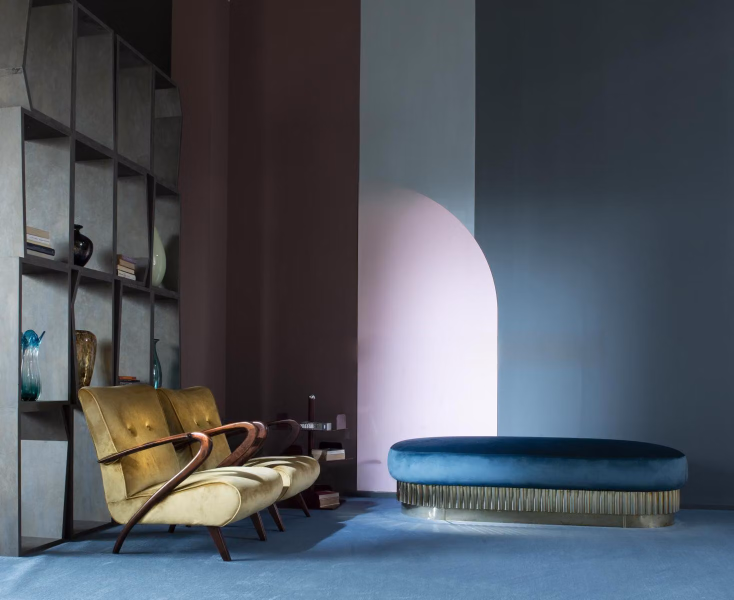 Sessel Wohnzimmer Couch Sofa Einsitzer Polster Italienische Möbel Samt Design