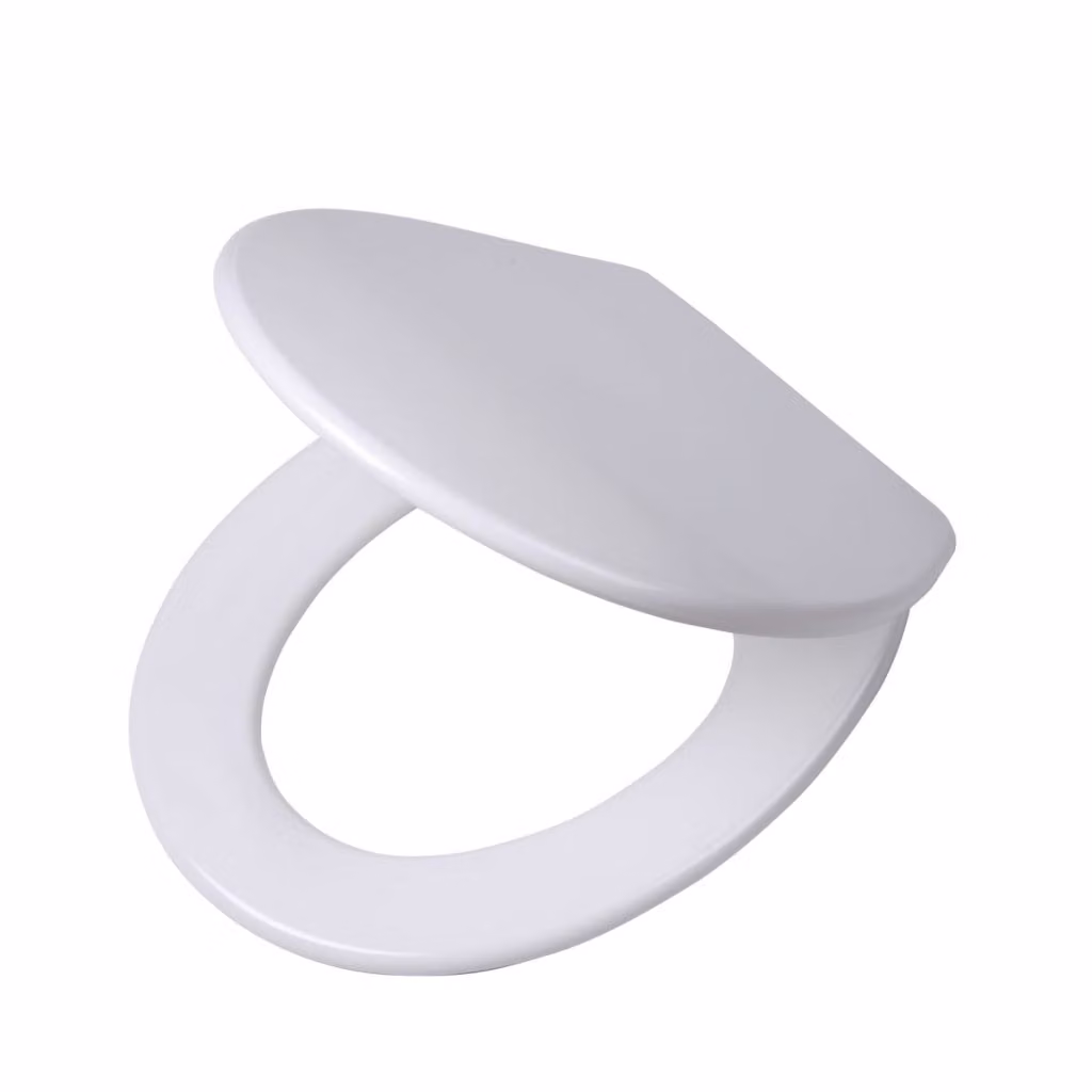 Sedile WC Tiger Boston Duroplast bianco/cromo, 252960346