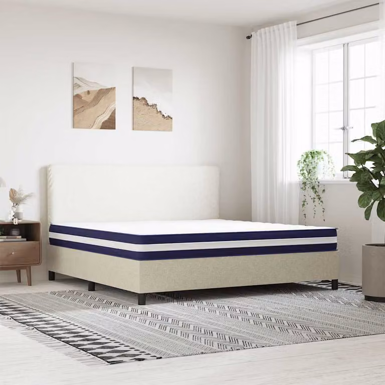 vidaXL Materasso a Molle Insacchettate Medio Rigido 200x200 cm