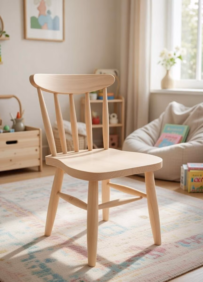 Comoda sedia per bambini in legno di alta qualità dal design moderno