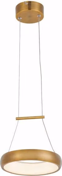 Lampada a sospensione LED Thea, oro scuro, 12 W, bianco neutro, 960 lm, alluminio, dimensioni: 100 x 20 x 20 cm, IP20, Reality