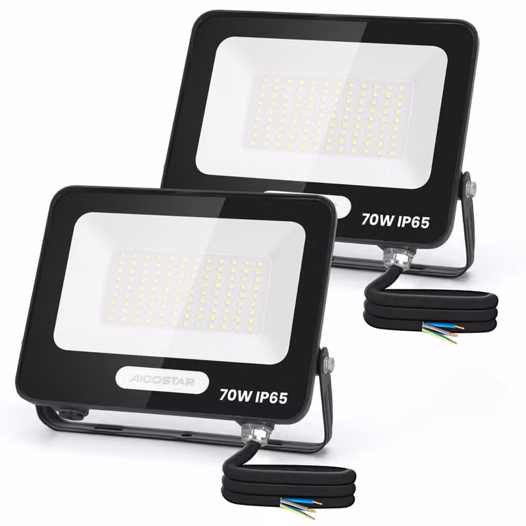 Faretto LED da esterno, 70W, 5670 lumen, grado di protezione IP65, luce bianca fredda, 6500K