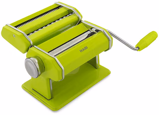 Macchina per pasta manuale H&H in metallo verde per tagliatelle e fettuccine