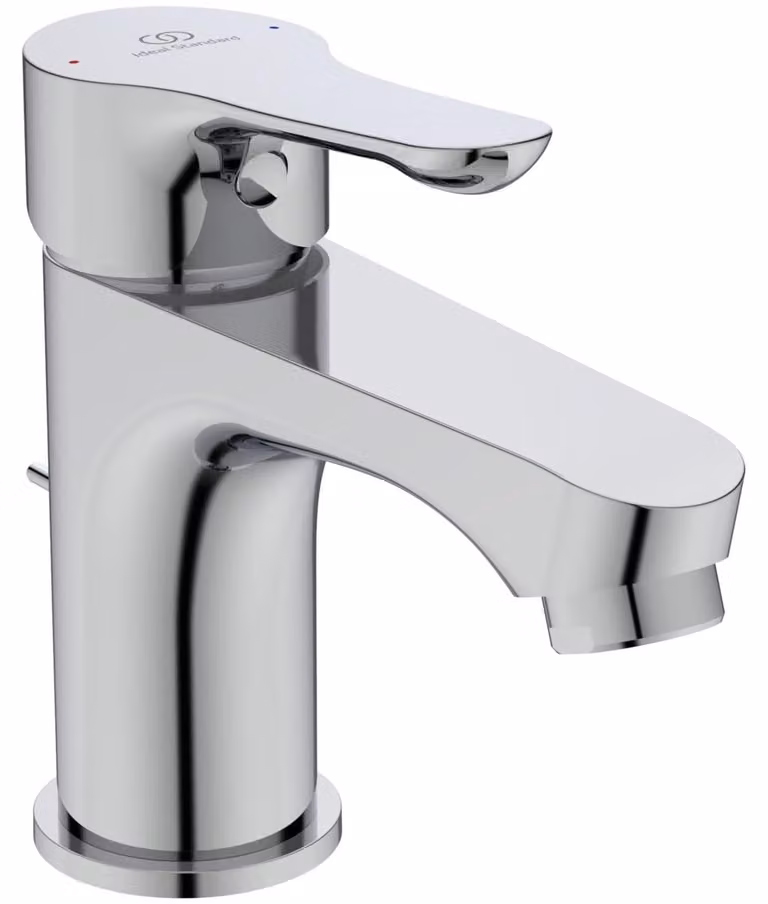 Miscelatore monocomando per lavabo, cromato, con altezza del beccuccio di 7,7 cm