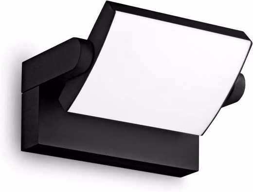 Lampada Da Parete LED Swipe Ideal-Lux Nero Regolabile in Metallo