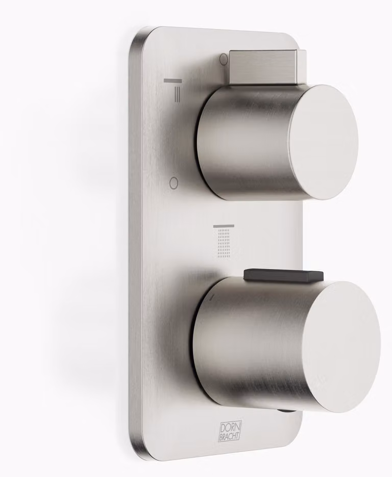 Thermostat encastré LISSÉ de Dornbracht avec régulation de débit à trois voies, 36427845-06, 36427845-06