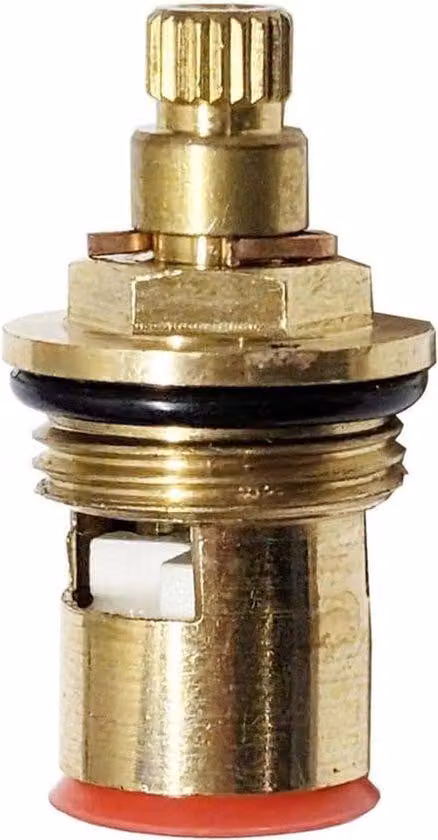 Componenti di ricambio in Vetroceramica per rubinetti da bagno, con 20 denti - Valvola di ricambio per rubinetti da bagno e miscelatori da cucina (tipo A, filo singolo)
