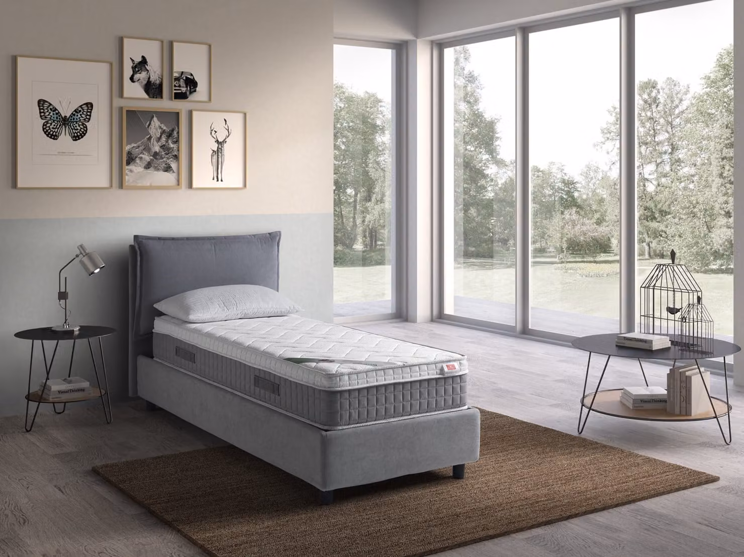 Materasso Memory Foam con Topper alto 25 cm BIG FASHION MEMORY 90x200 cm