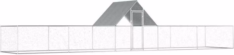 Pollaio 10x2x2 m in Acciaio Zincato