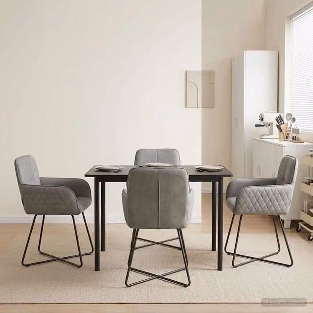 Sedie da pranzo 4 pz Velluto Grigio Chiaro 59 x 56,5 x 86 cm 3428209