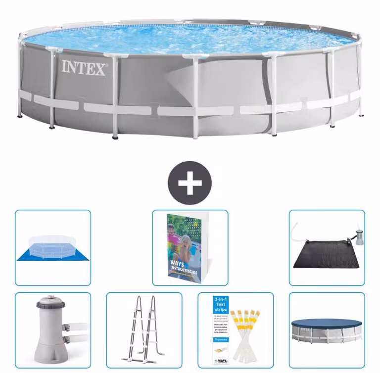 Struttura per piscina a forma di prisma - 427x107 cm - composta da 6 elementi - modello S562