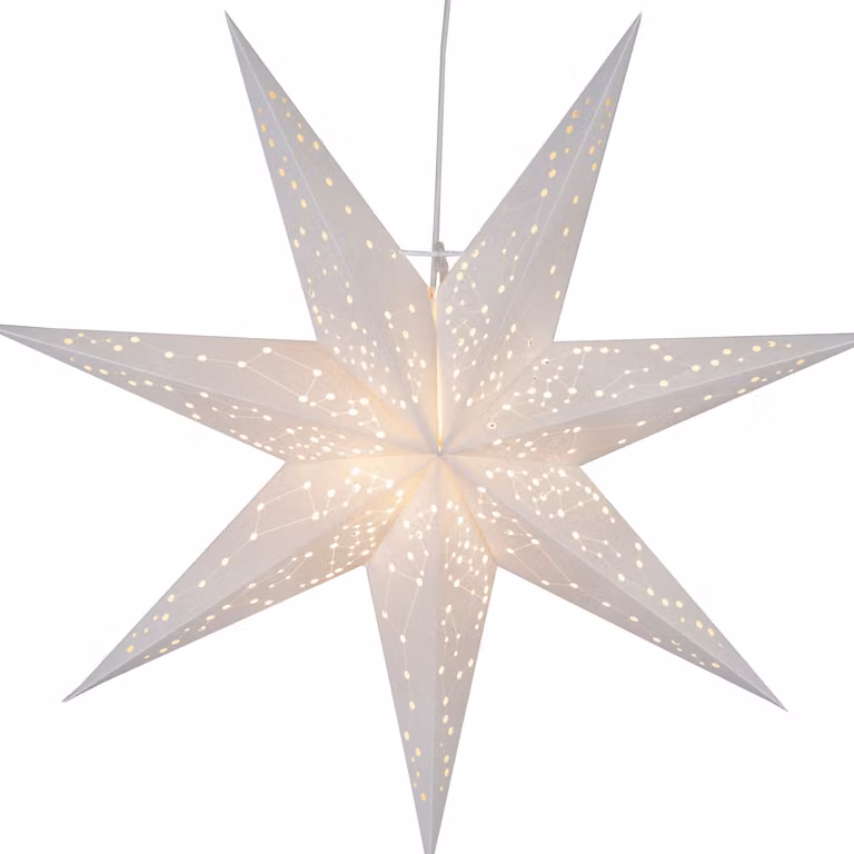 Star Trading Galaxy, piccola decorazione, bianca, in carta, classe di protezione IP20, 1 lampadina, attacco E14