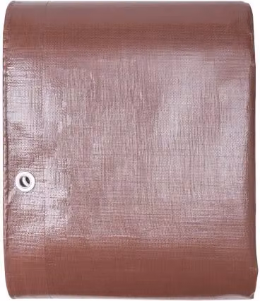 Telo di copertura impermeabile VEVOR in plastica extra spessa con occhielli e bordi rinforzati, Marrone, L: 1219,2 cm, P: 609,6 cm