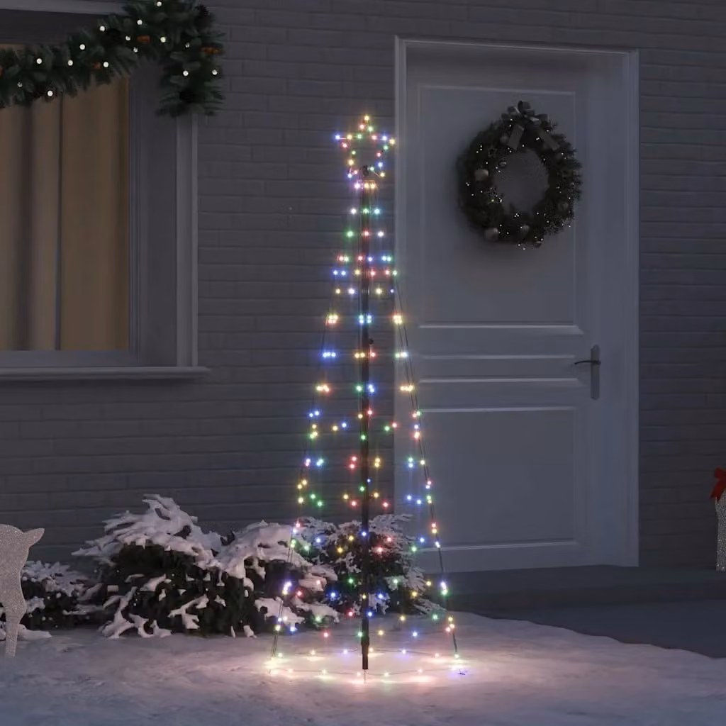 Albero di Natale LED vidaXL EKENAS con 390 LED Multicolore, Altezza: 250 cm