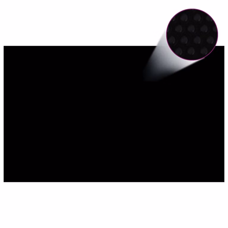 Telone solare per piscina galleggiante PE 260x160 cm nero e blu