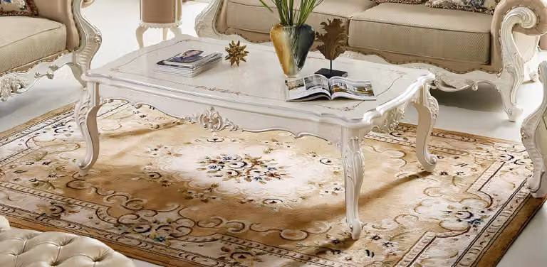 Couchtisch Tisch Echtholz Wohnzimmertisch Holz Tische Beistell Sofa Barock