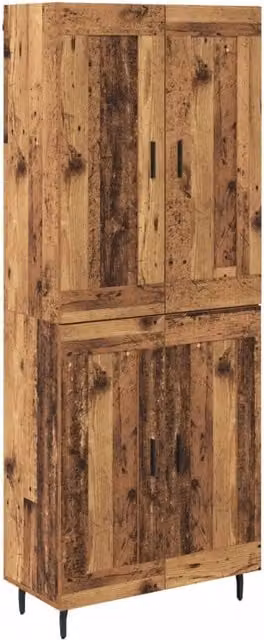 Credenza 2 pz | Madia | Buffet da pranzo | Armadio da pranzo Legno vecchio Legno multistrato