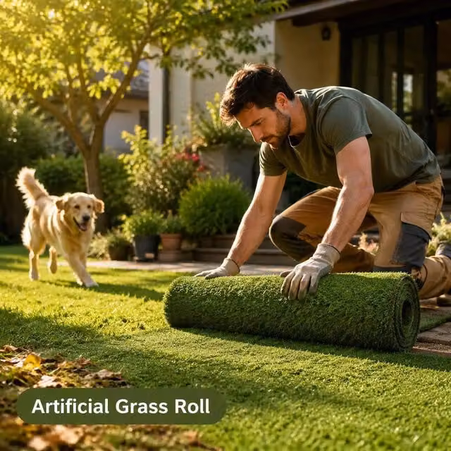 Artificial Turf 1x15 M/40 Mm Green