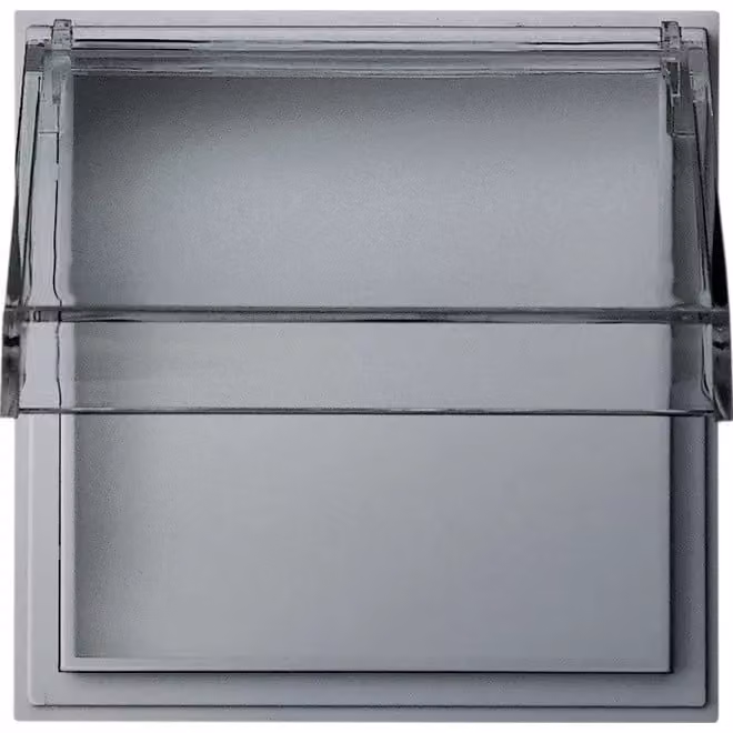Cassetta intermedia in alluminio con porta pieghevole trasparente TX44 - Coperchio 040965