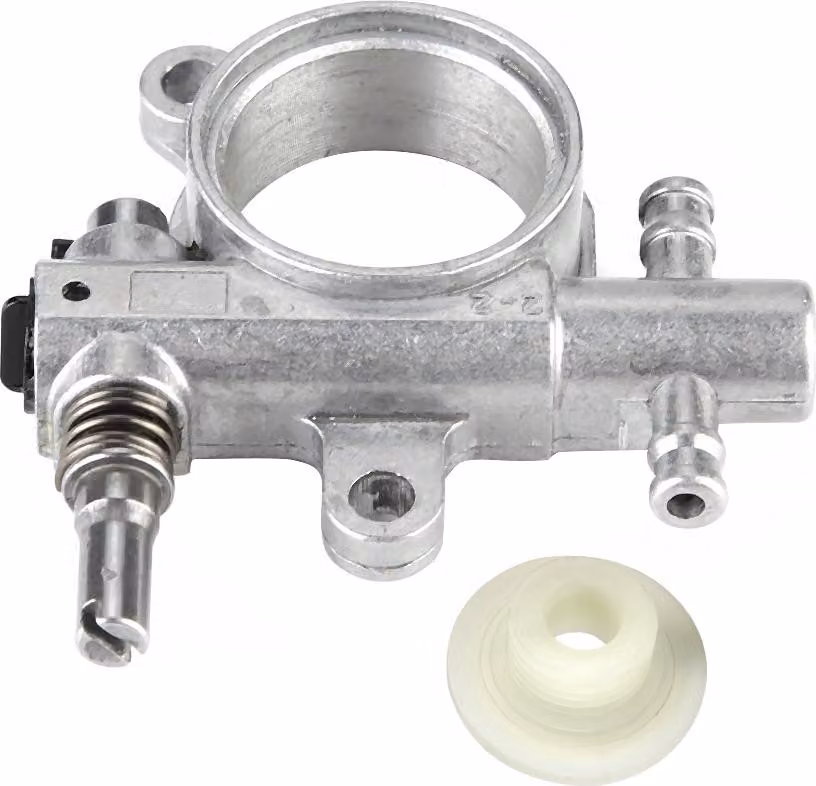 Pompa dell'olio per motosega, pratico accessorio a vite senza fine, in lega di alluminio, antiruggine, robusto, durevole per modifiche