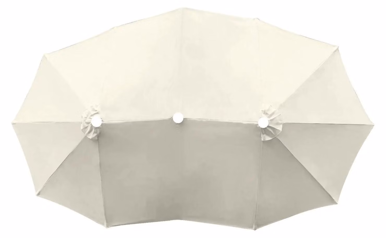 Tenda da sole per terrazza, impermeabile, con protezione UV, colore bianco crema, 2,7 metri