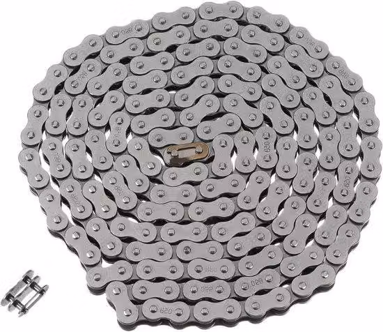Catena a rulli industriale Acciaio al carbonio, 12,5 m, 8 mm, 190 maglie.