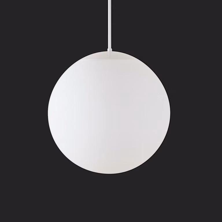 OSMONT ADR72013 ADRIA P3 HP apparecchio a sospensione in vetro bianco IP40 3000 K 52W LED combinazione di emergenza 3 h