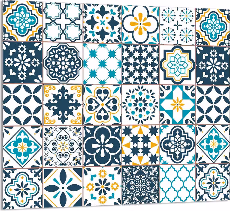 PIATTO IN VETRO PER CUCINA 65x60 Mosaico