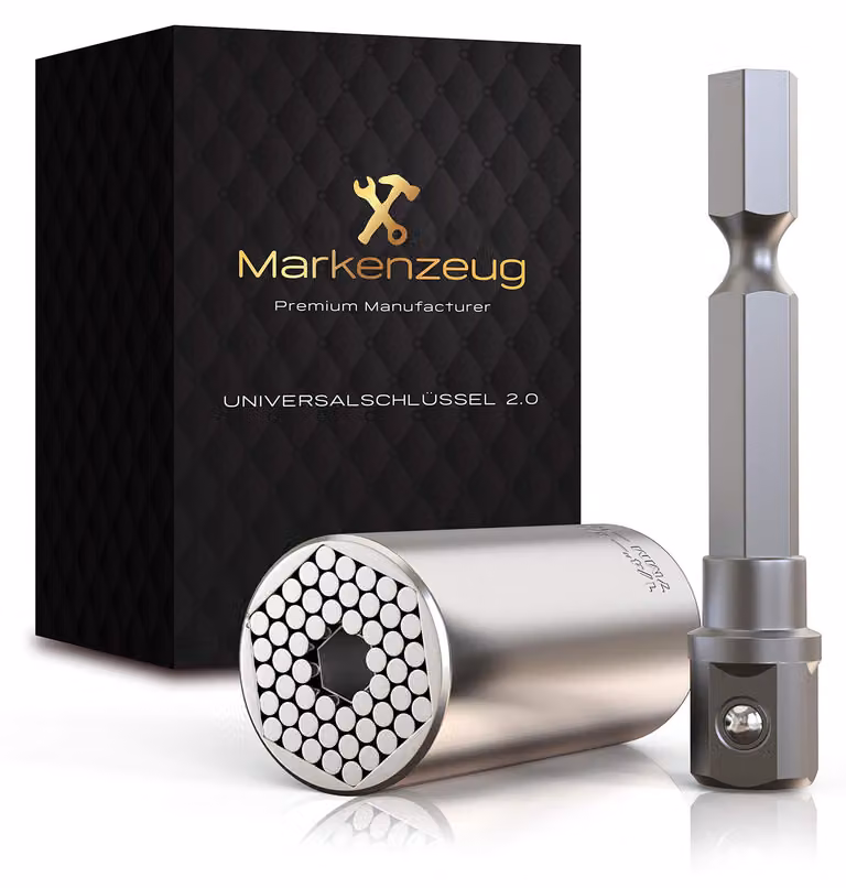 Chiave universale di alta qualità, modello migliorato 2023, chiave a Esagono universale, utensile innovativo, multiutensile, pratico utensile manuale con adattatore