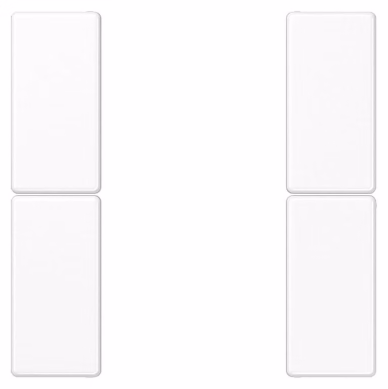 Set di pulsanti Jung, 2 ingressi completi A 502 TSA WW