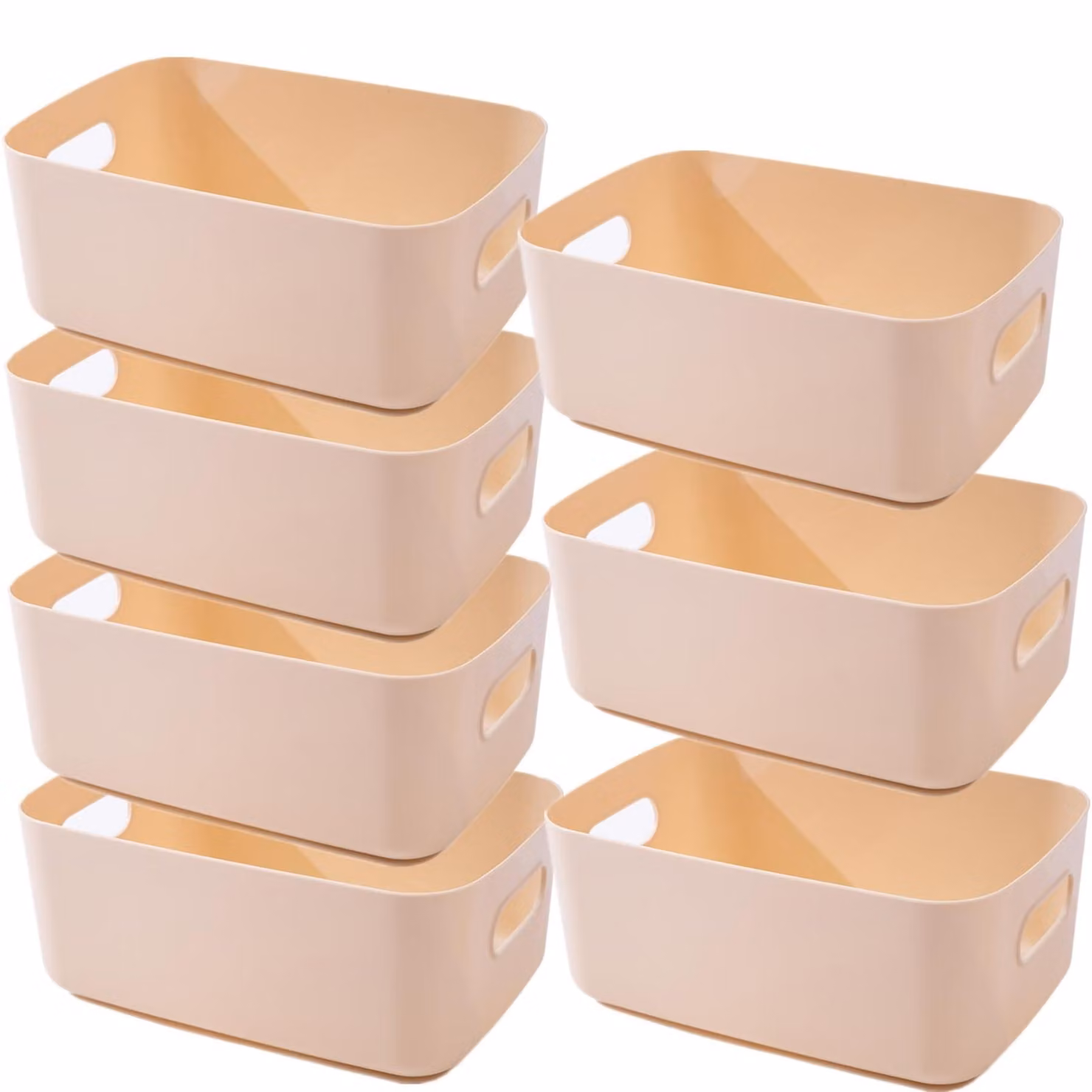 Set di 4 contenitori pieghevoli e lavabili, dal design minimalista