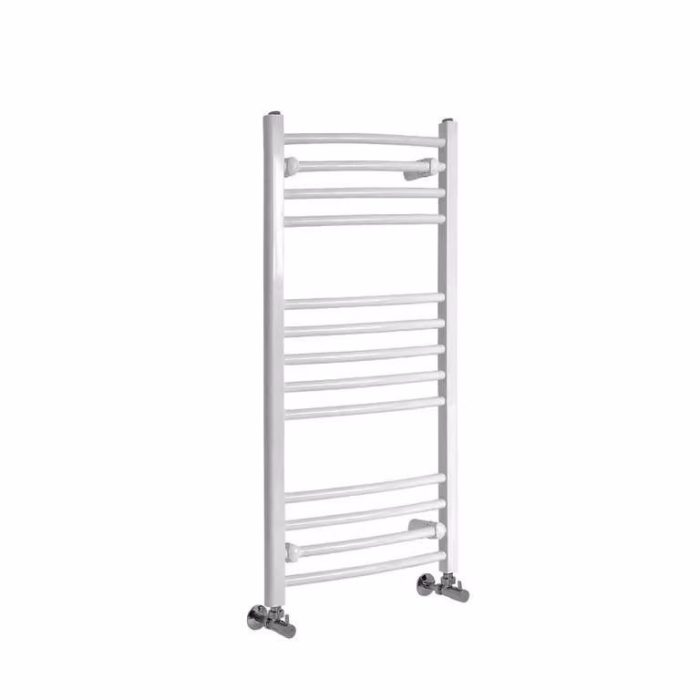 Scaldasalviette di Design Bianco - Termoarredo Bagno Curvo - 390W - Ive