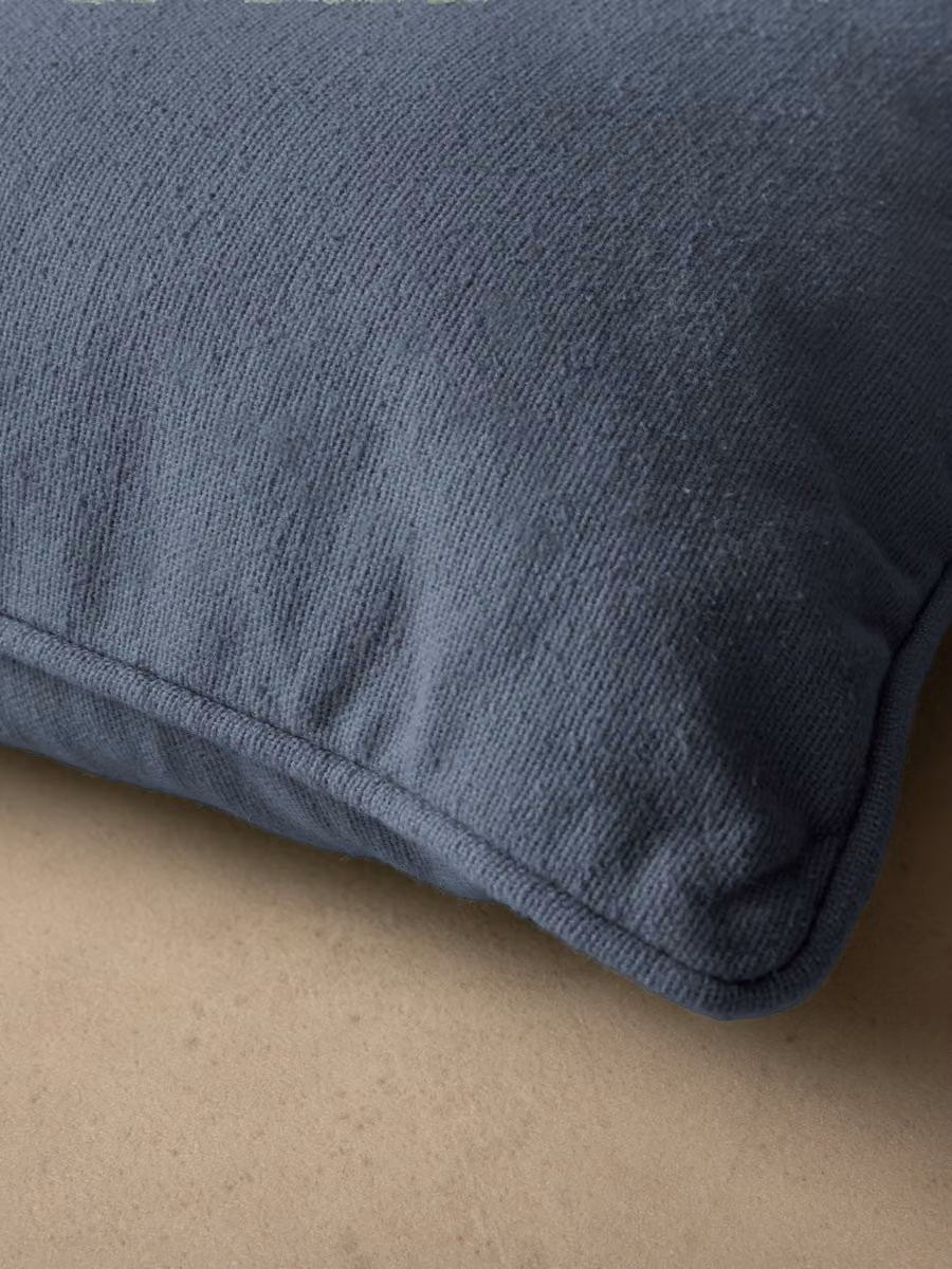 Cuscino quadrato Bloq blu Kenay Home in cotone con rivestimento lavabile L/P/H: 45 x 45 x 45 cm – 2