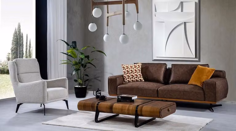 Wohnzimmergarnitur Polstergarnitur Sofa Set Sofakombination Sitzgarnitur 3+1