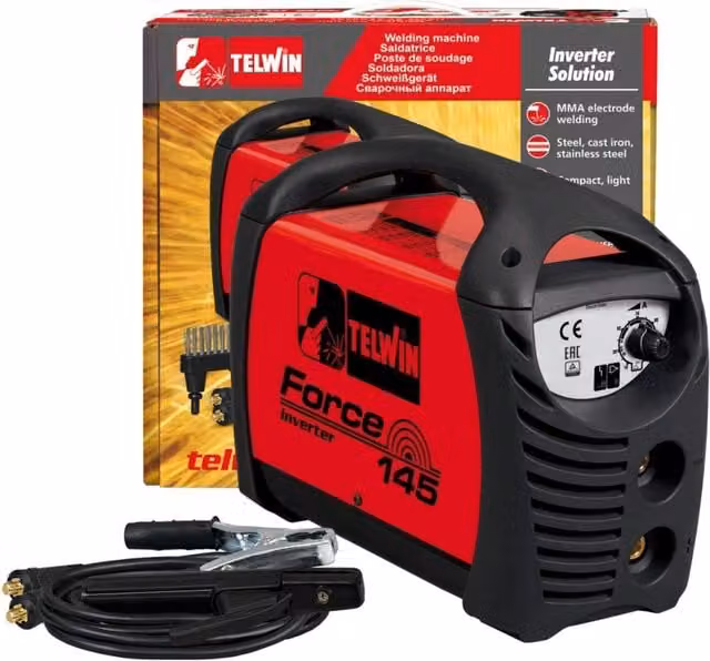Saldatrice Inverter Force 145 Kit IPERBRIKO Rossa MMA