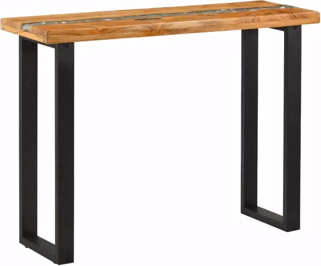 Tavolo Consolle | Tavolo d'Ingresso Marrone 100 x 35 x 75 cm Legno di teak solido