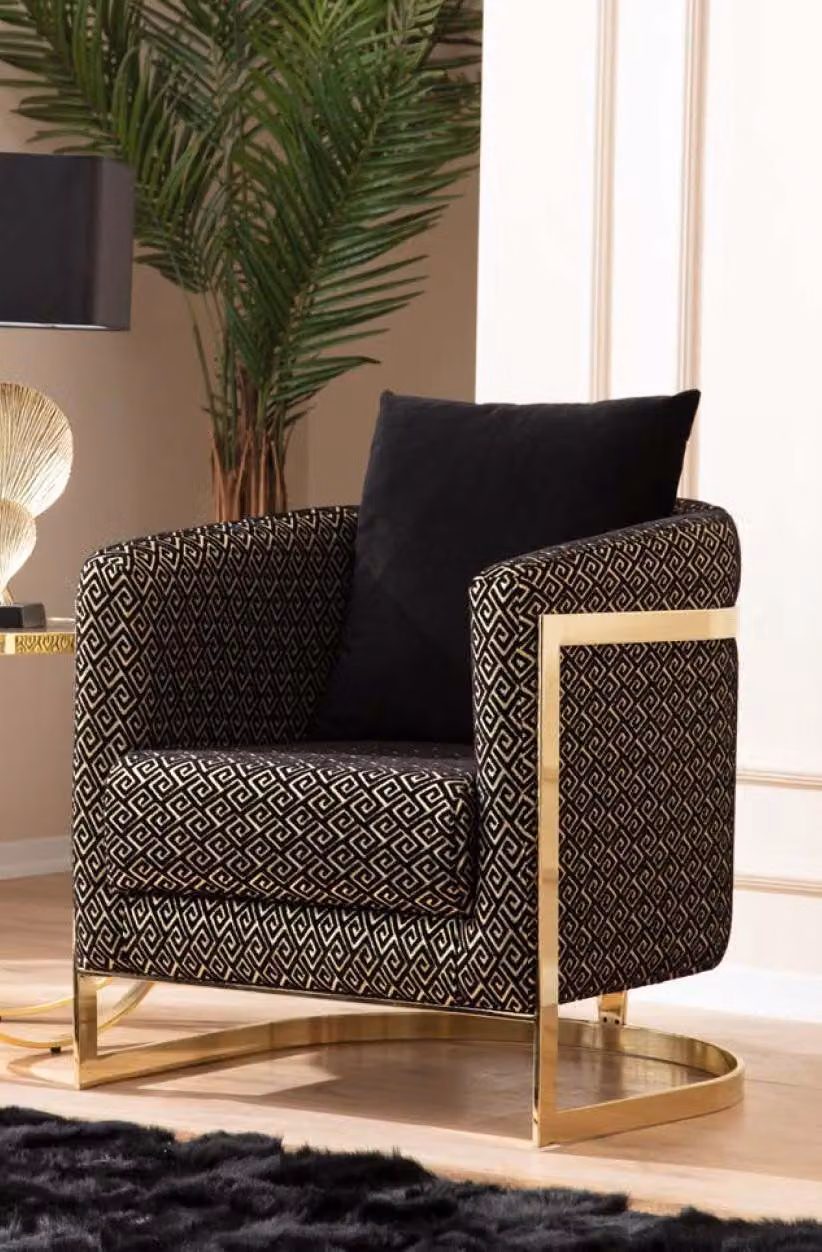 Sessel Moderne Einsitzer Designer Einsitzer Wohnzimmer Luxus Sessel Möbel