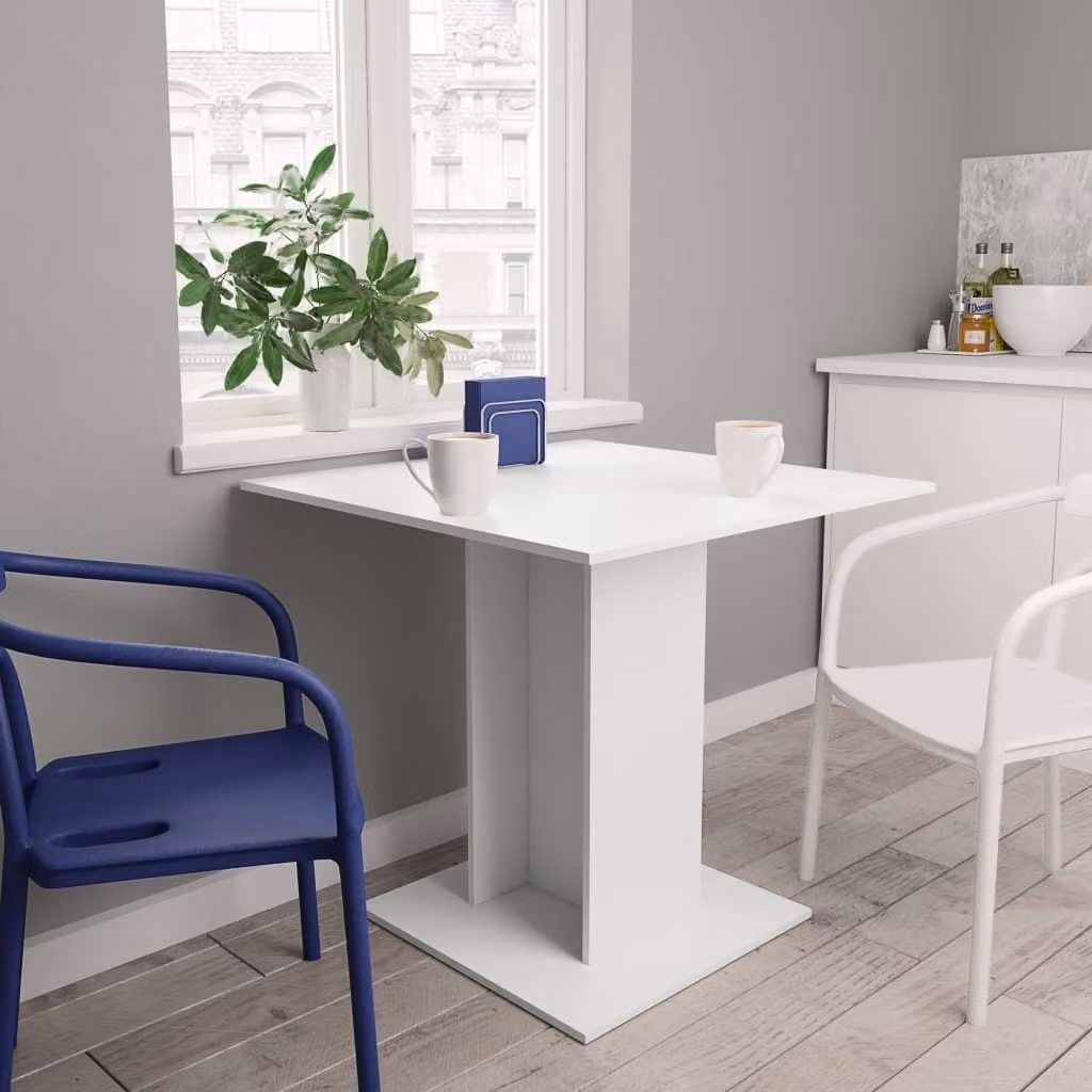 Maison Exclusive - Tavolo da pranzo bianco 80x80x75 cm Materiale ligneo