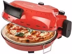 Forno per Pizza Girmi FP50 Rosso in Acciaio Inox con Diametro 31 cm