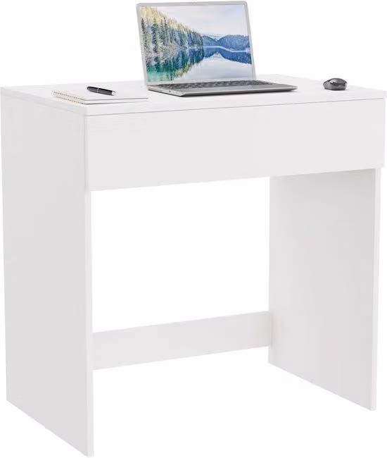 Unyqoos®: Scrivania moderna e salvaspazio per computer, con cassetto – realizzata in legno di alta qualità, ideale per l'ufficio domestico, lo studio o il gaming, disponibile in diverse dimensioni e colori