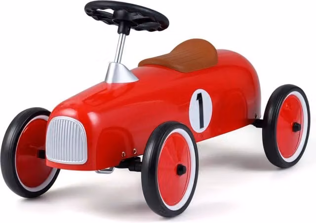 Macchina da corsa cavalcabile per bambini dai 18 mesi in su con ruote silenziose e sedile ergonomico, modello leggero e portatile, colore Rosso