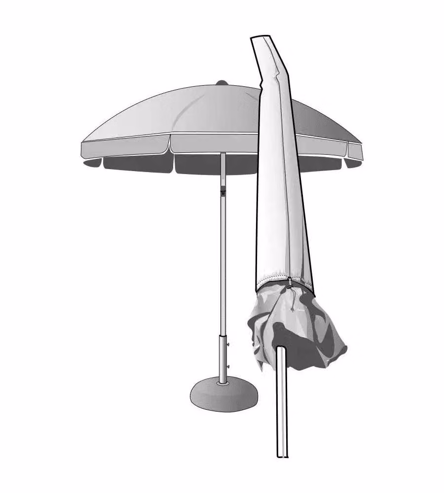 Verdemax Telo Copriombrellone Impermeabile 30x190 cm Anti U.V.